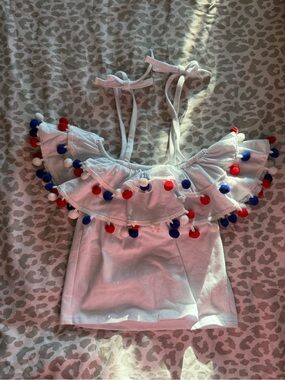 Sparkle in Pink Toddler Girls 4th of July Shirt (fully adjustable straps)
